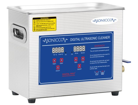 Υπερήχων μπανιέρα πλυντήριο 6,5l κοσμητικός αποστειρωτής για τον καθαρισμό των μερών Sonicco ULTRA-031S