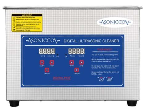 Υπερήχων μπανιέρα πλυντήριο 4,5l κοσμητικός αποστειρωτής για τον καθαρισμό των μερών Sonicco ULTRA-030S - 5