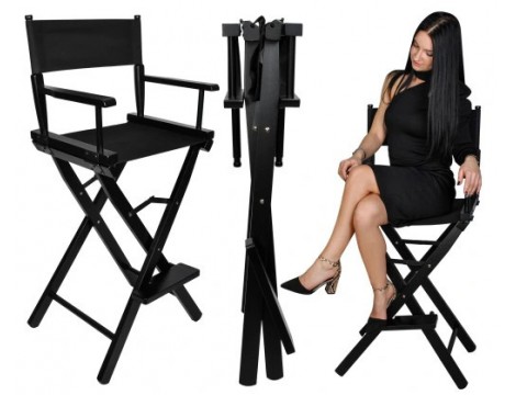 Καλλυντική καρέκλα μακιγιάζ με πλάτη καρέκλα σπα πρακτική πτυσσόμενη ξύλινη - 5