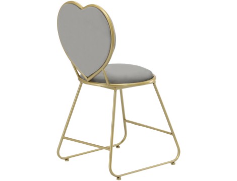 Καρέκλα με υποστήριξη για το σαλόνι αίθουσα αναμονής χρυσή - 5