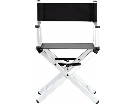 Καρέκλα με αναδιπλούμενο πλάτη καθιστικό για μακιγιάζ αλουμινίου ελαφρύ MAKE-UP-02-CICI-SILVER - 4