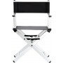 Καρέκλα με αναδιπλούμενο πλάτη καθιστικό για μακιγιάζ αλουμινίου ελαφρύ MAKE-UP-02-CICI-SILVER - 4