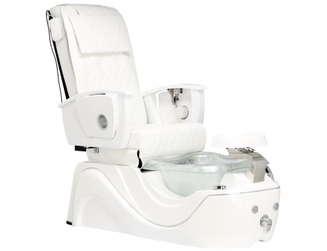 Ηλεκτρική καρέκλα καλλυντικών με μασάζ για πεντικιούρ ποδιών σε ινστιτούτα σπα λευκός - 2