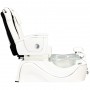Ηλεκτρική καρέκλα καλλυντικών με μασάζ για πεντικιούρ ποδιών σε ινστιτούτα σπα λευκός - 3