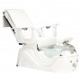 Ηλεκτρική καρέκλα καλλυντικών με μασάζ για πεντικιούρ ποδιών σε ινστιτούτα σπα λευκός - 4