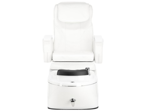 Ηλεκτρική καρέκλα καλλυντικών με μασάζ για πεντικιούρ ποδιών σε ινστιτούτα σπα λευκός - 4