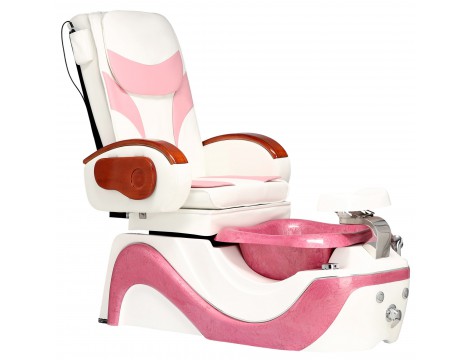 Ηλεκτρική καρέκλα καλλυντικών με μασάζ για πεντικιούρ ποδιών σε ινστιτούτα σπα λευκός - 2