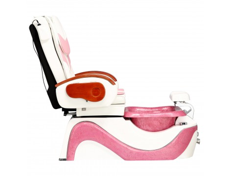 Ηλεκτρική καρέκλα καλλυντικών με μασάζ για πεντικιούρ ποδιών σε ινστιτούτα σπα λευκός - 3