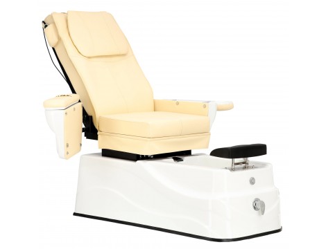 Ηλεκτρική καρέκλα καλλυντικών με μασάζ για πεντικιούρ ποδιών σε ινστιτούτα σπα κρεμώδης - 4