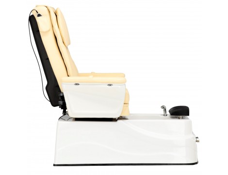 Ηλεκτρική καρέκλα καλλυντικών με μασάζ για πεντικιούρ ποδιών σε ινστιτούτα σπα κρεμώδης - 5