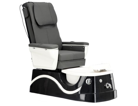 Ηλεκτρική καρέκλα καλλυντικών με μασάζ για πεντικιούρ ποδιών σε ινστιτούτα σπα γκρι - 2