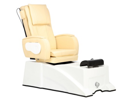 Ηλεκτρική καρέκλα καλλυντικών με μασάζ για πεντικιούρ ποδιών σε ινστιτούτα σπα κρεμώδης - 2