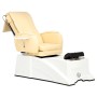 Ηλεκτρική καρέκλα καλλυντικών με μασάζ για πεντικιούρ ποδιών σε ινστιτούτα σπα κρεμώδης - 3