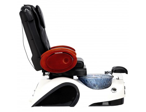 Ηλεκτρική καρέκλα καλλυντικών με μασάζ για πεντικιούρ ποδιών σε ινστιτούτα σπα μαύρος - 3