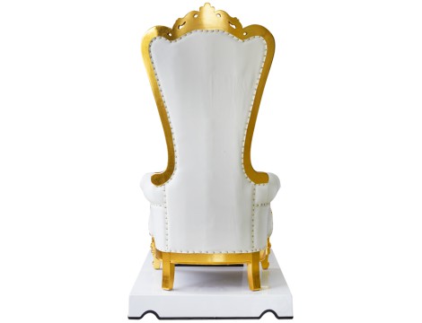 Κλασικό καρέκλα καλλυντικών με μασάζ για πεντικιούρ ποδιών σε ινστιτούτα σπα λευκός - 6