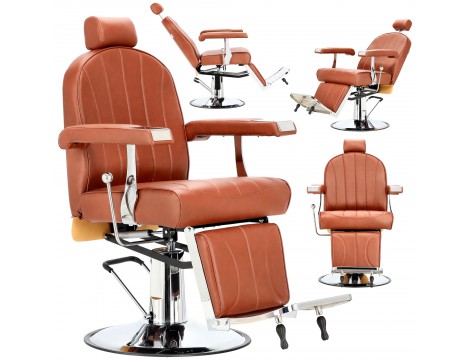Καρέκλα κομμωτηρίου με υδραυλικό μηχανισμό για το κομμωτήριο barber shop Demeter Barberking