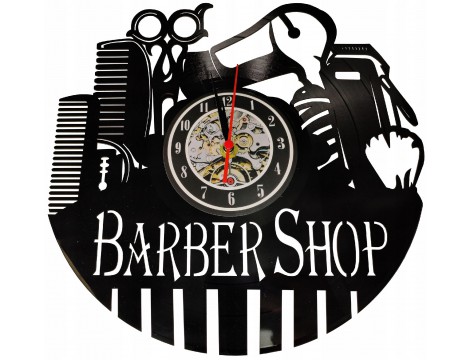 Barber Shop  Ρολόι Τοίχου Κασέτα  Vintage Κομμωτηρίου